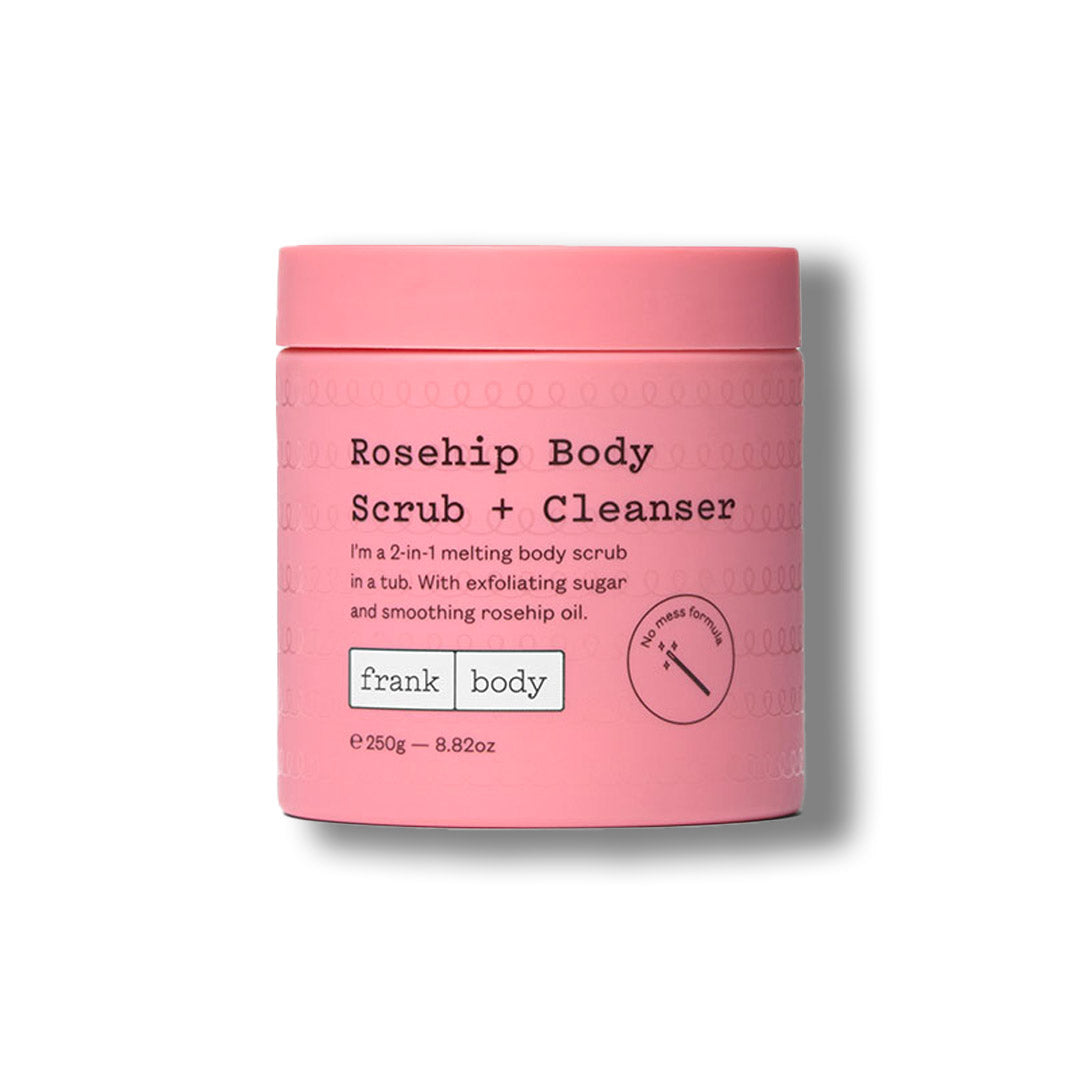 Frank Body Rosehip Body Scrub + Cleanser 250g