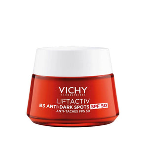 Red Vichy Liftactiv Niacinamide B3 Anti-Dark Spots and Pigmentation Cream SPF50 tub