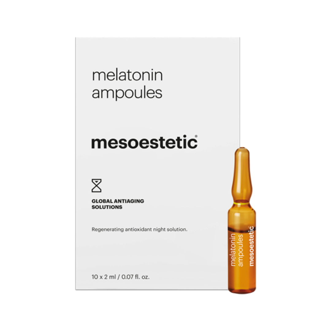 mesoestetic Melatonin Ampoules vial and packaging